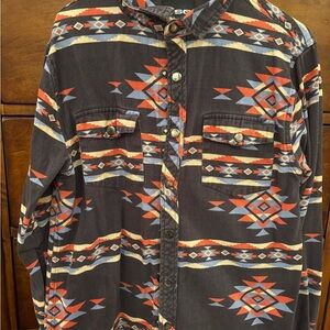 RSQ Multicolor Geometric Shirt